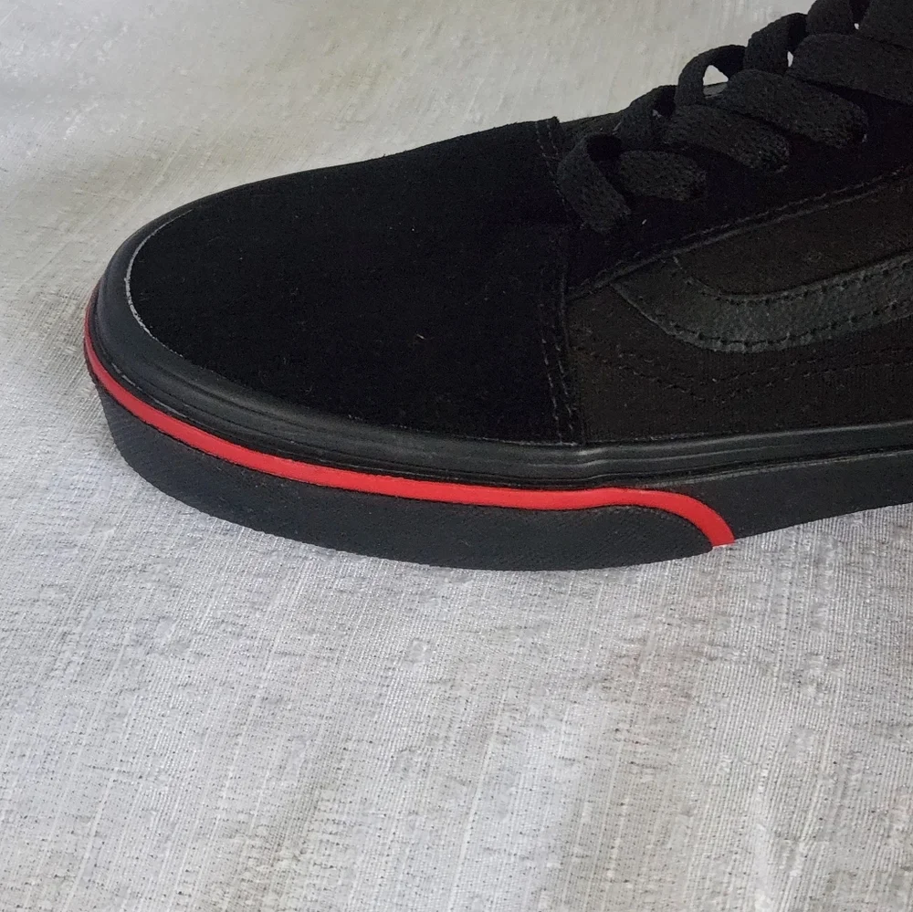 VANS Old Skool  Flame  Wall  BLACK Sneakers Men's Size 12
